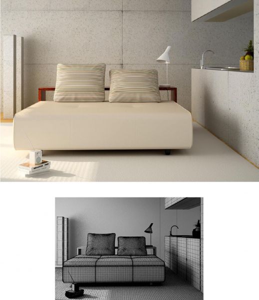 Không gian nội thất phòng ngủ được bài trí một cách gọn gàng