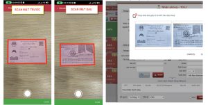 Scan hình ảnh giấy tờ của khách trong phần mềm khách sạn Skyhotel