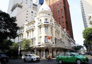 Khách sạn 5 sao Grand Saigon ở góc đường Đồng Khởi - Ngô Đức Kế, trung tâm Thành phố Hồ Chí Minh. Ảnh: Hồng Đạt - TTXVN