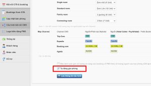 Tự động gán phòng khi có booking từ ota