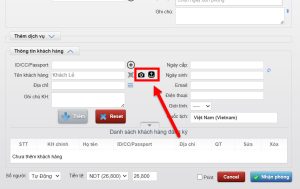Tính năng Scan/Upload ảnh nhận dạng thông tin giấy tò trên phần mềm quản lý khách sạn Skyhotel