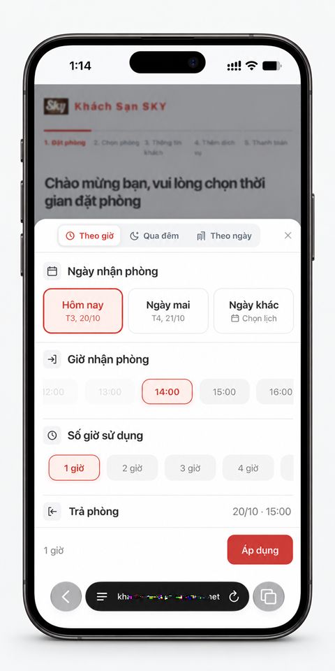 Tính năng APP checkin Skyhotel, phần mềm quản lý khách sạn